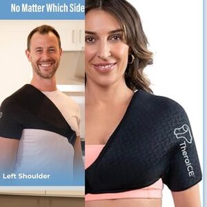 NEW TheraICE PRO Shoulder Ice Pack Wrap for Injury Compression Shoulder Brace